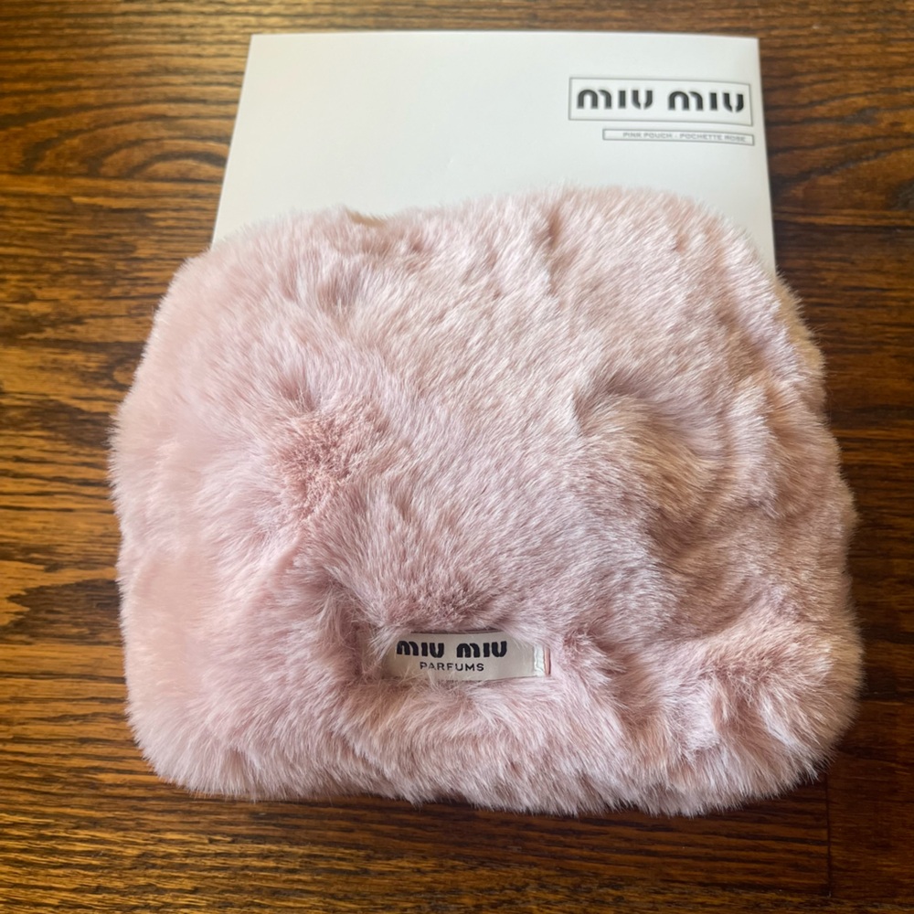Miu Miu Pink Furry pouch